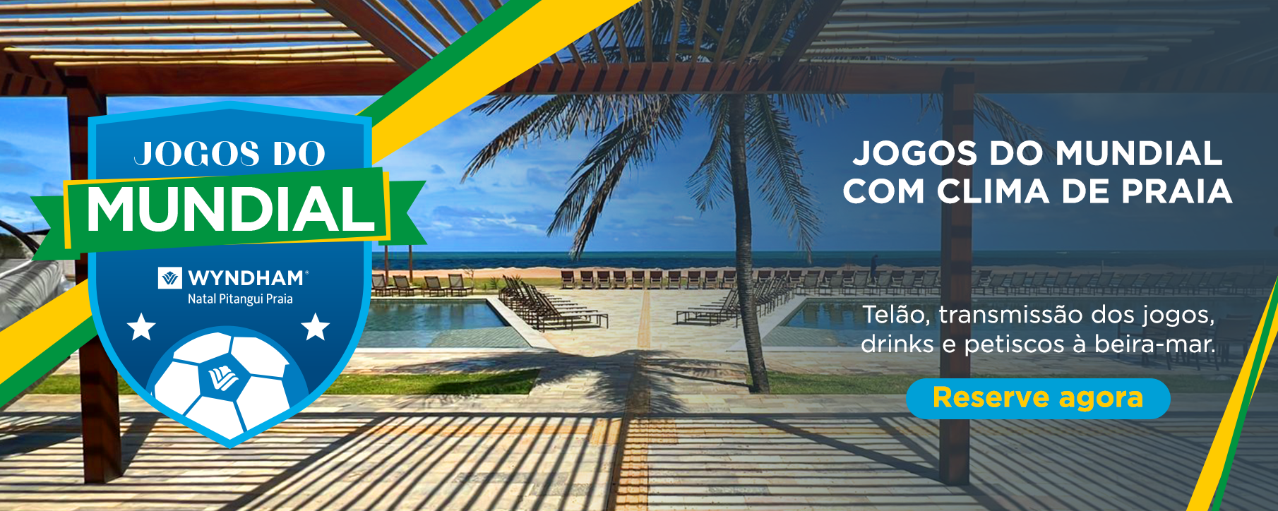 Copa do Mundo com clima de praia