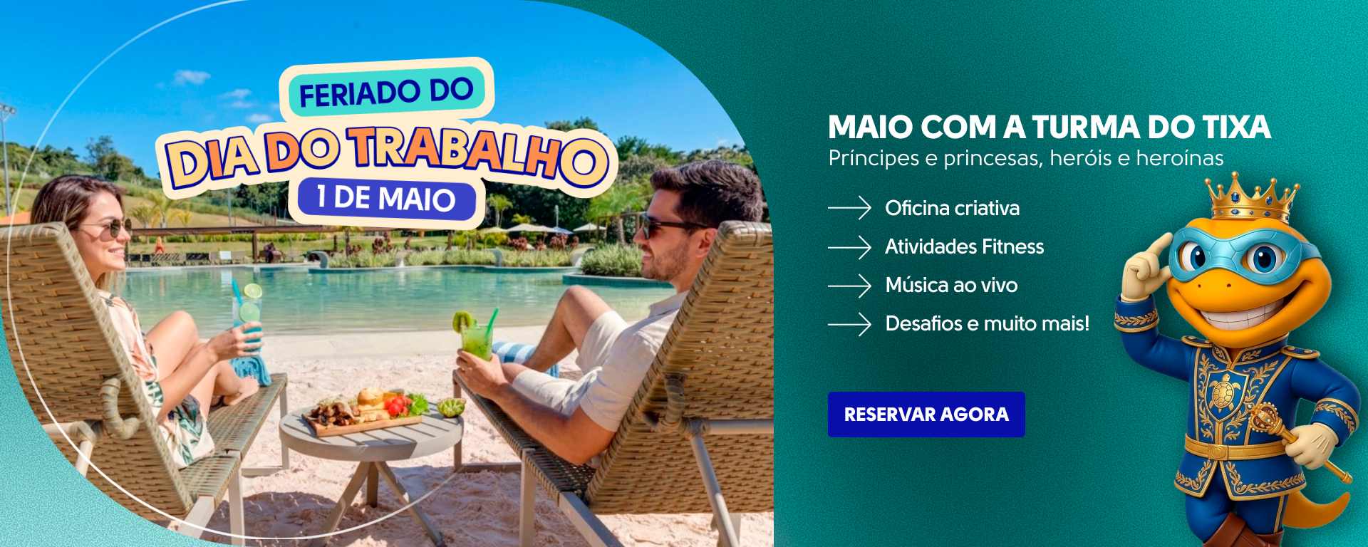 Feriado do Trabalhador no Cyan Resort