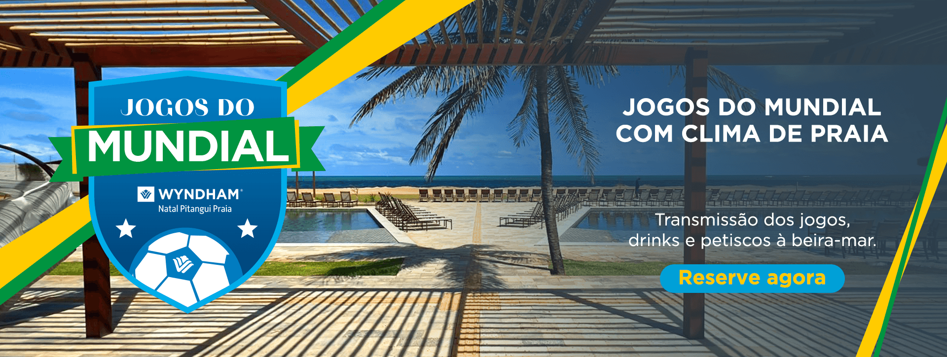 Copa do Mundo com clima de praia