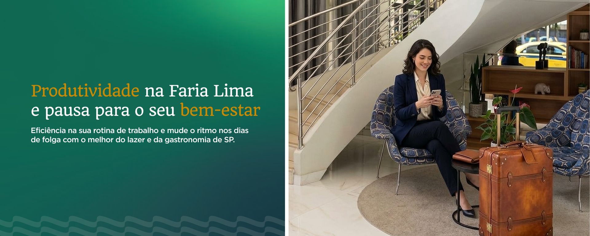 Produtividade na Faria Lima e pausa para o seu bem estar é no Quality Hotel Faria Lima