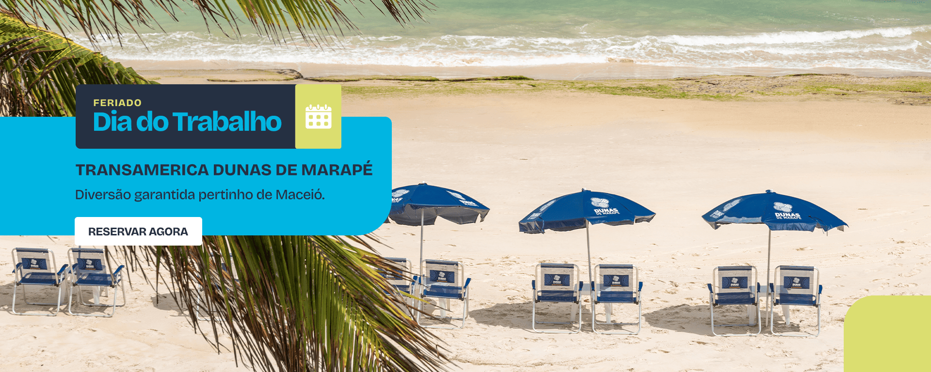 Feriado Dia do Trabalhador no Transamerica Dunas de Marapé  RESERVAR AGORA