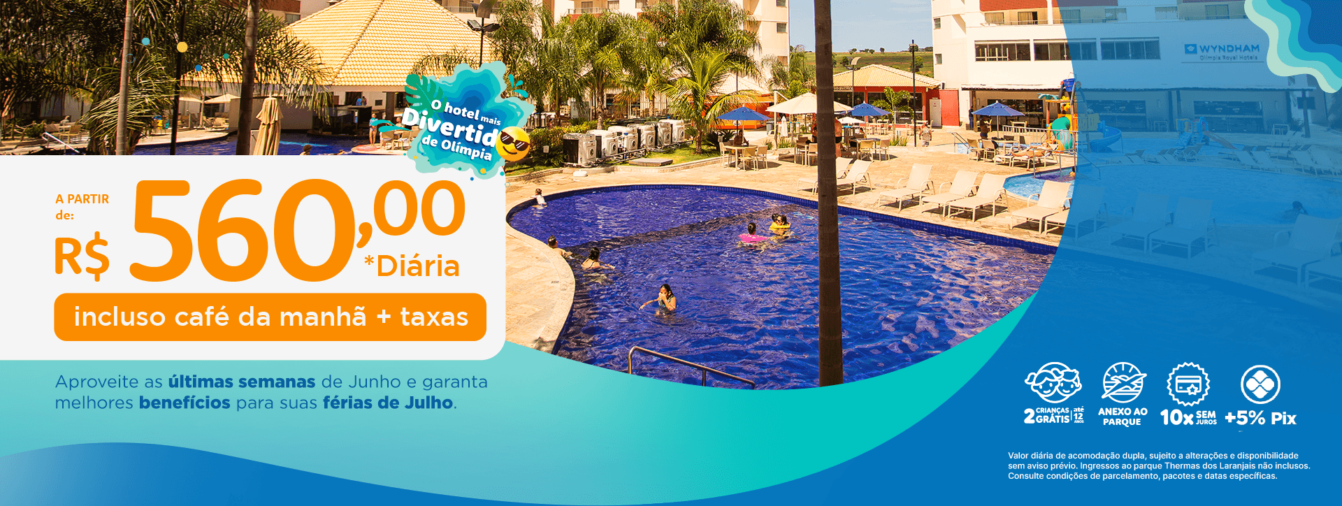 Diária a partir de R$560
