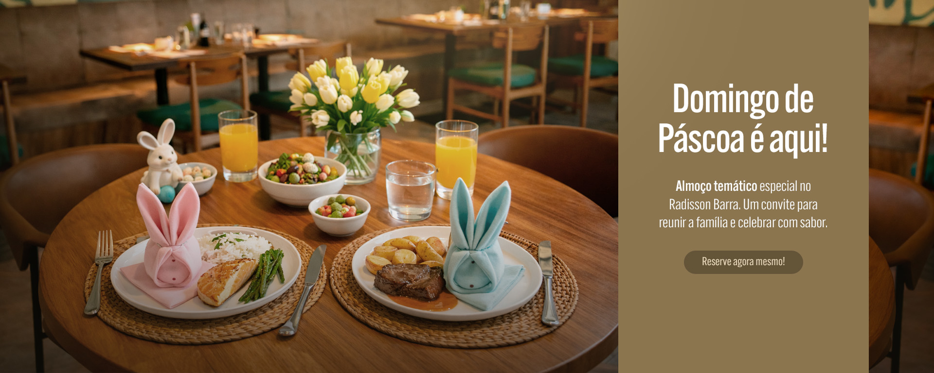 Almoço de Páscoa no Radisson Barra Rio de Janeiro