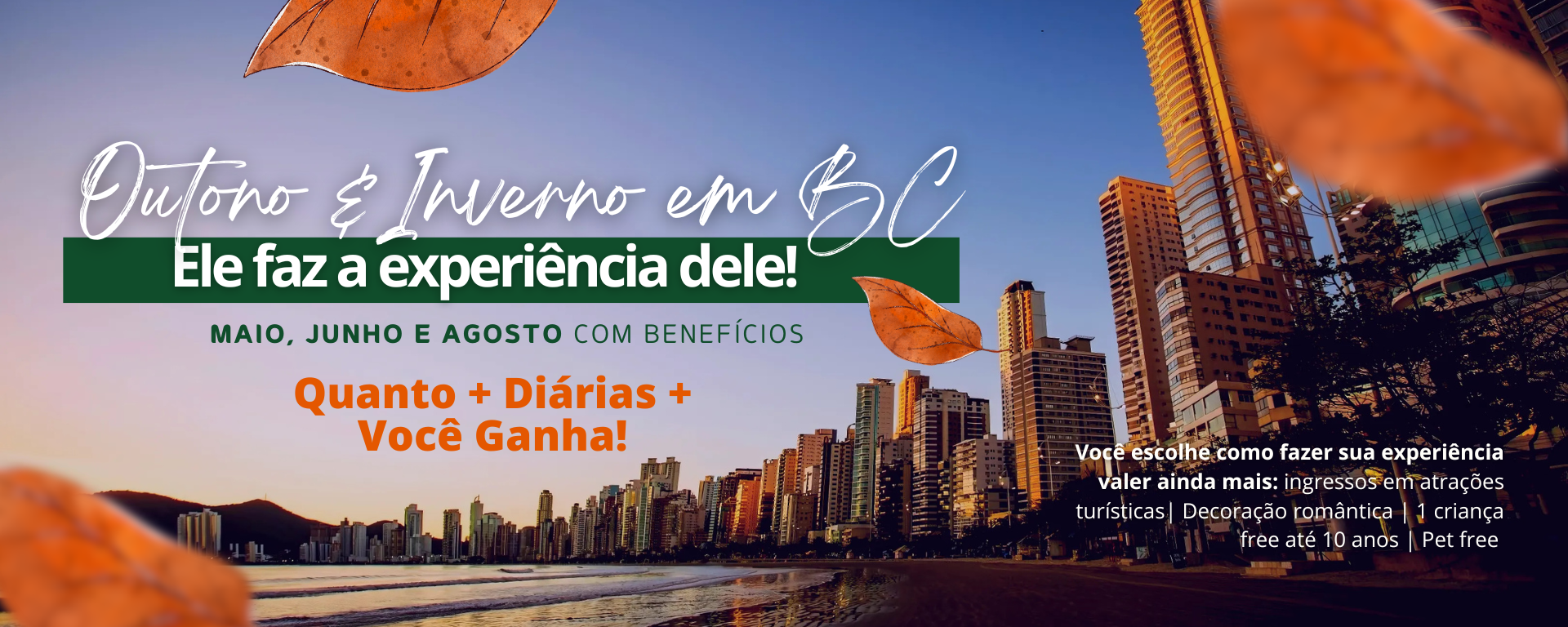 Quanto mais diárias ficar mais beneficios vai ganhar 