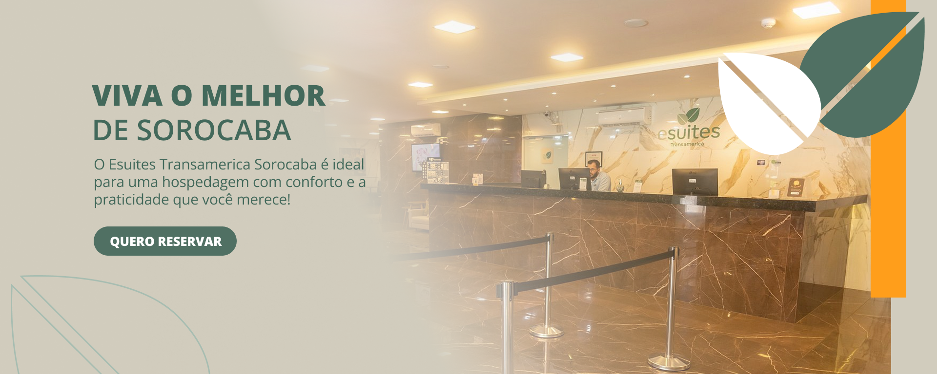Viva o melhor de Sorocaba - O Esuites Transamerica Sorocaba é ideal para hospedagem com conforto e a praticidade que você merece.