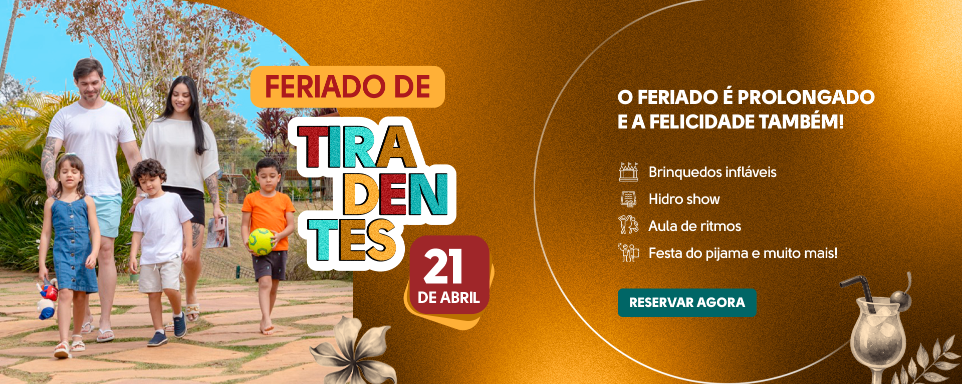 Feriado de Tiradentes no Cyan Resort