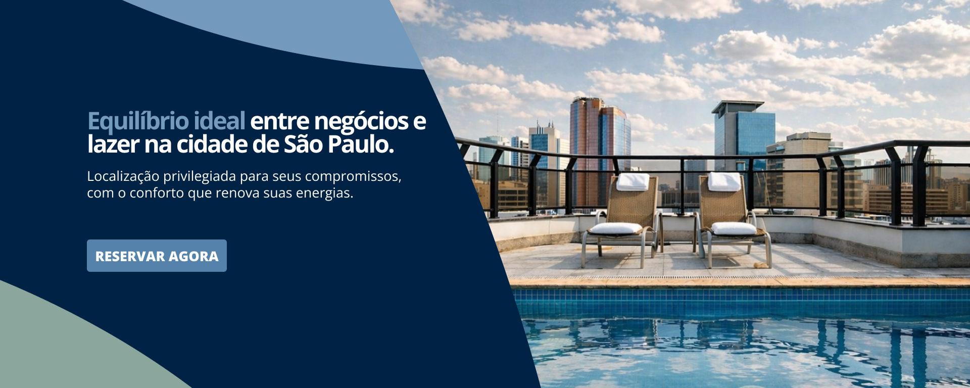 Banner com piscina no rooftop do Transamerica Executive Faria Lima