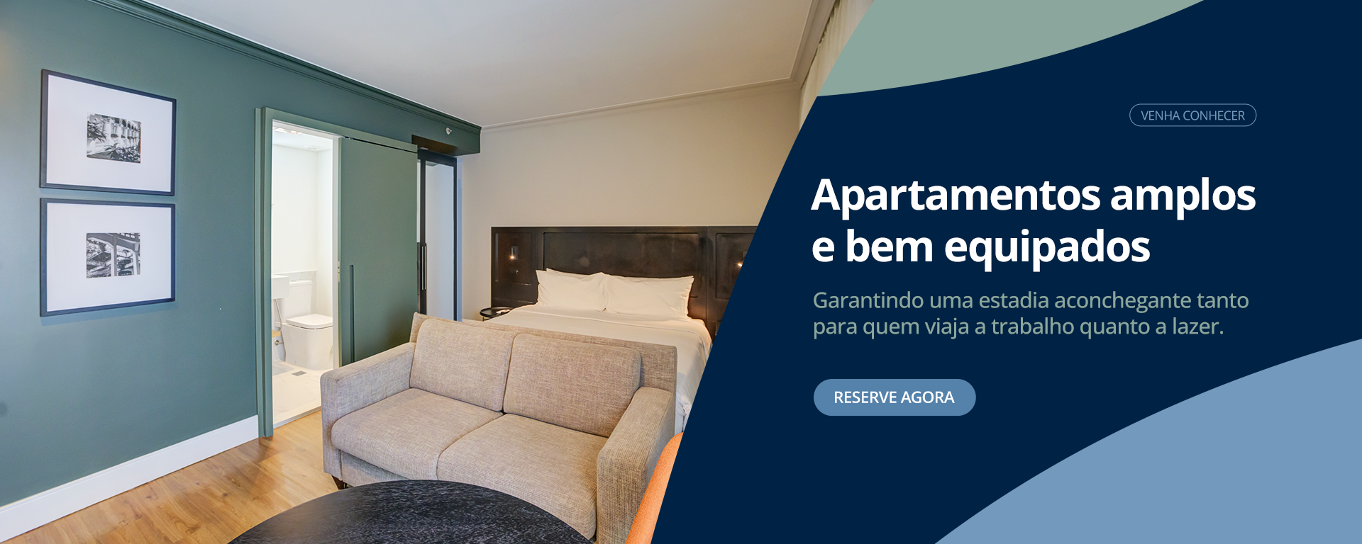 Banner sobre os quartos Transamerica Executive Perdizes