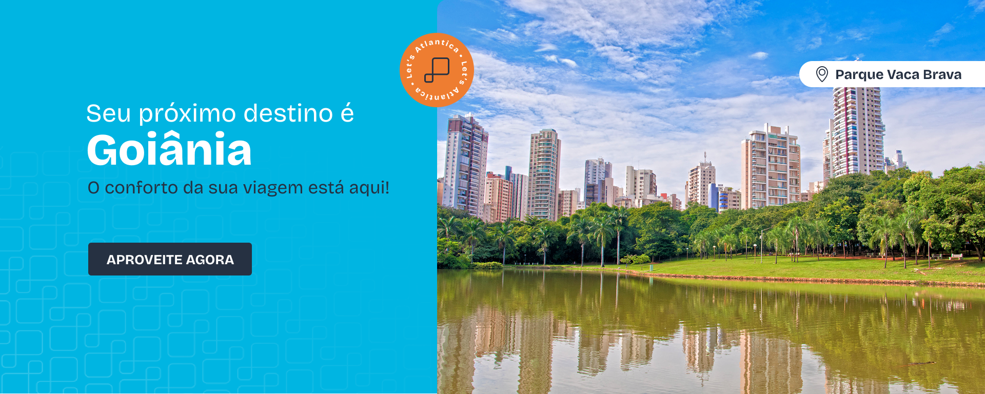 Paisagem de parque em Goiânia