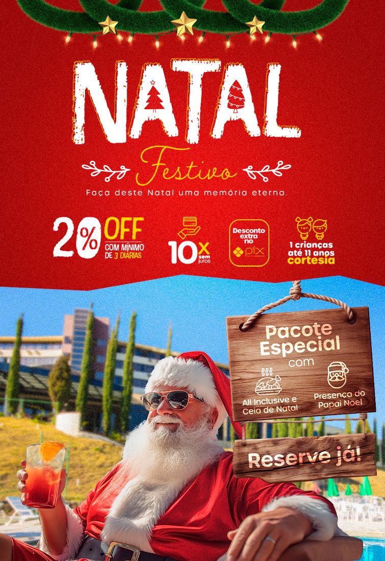 Papai Noel chega ao Shopping Poços de Caldas neste domingo