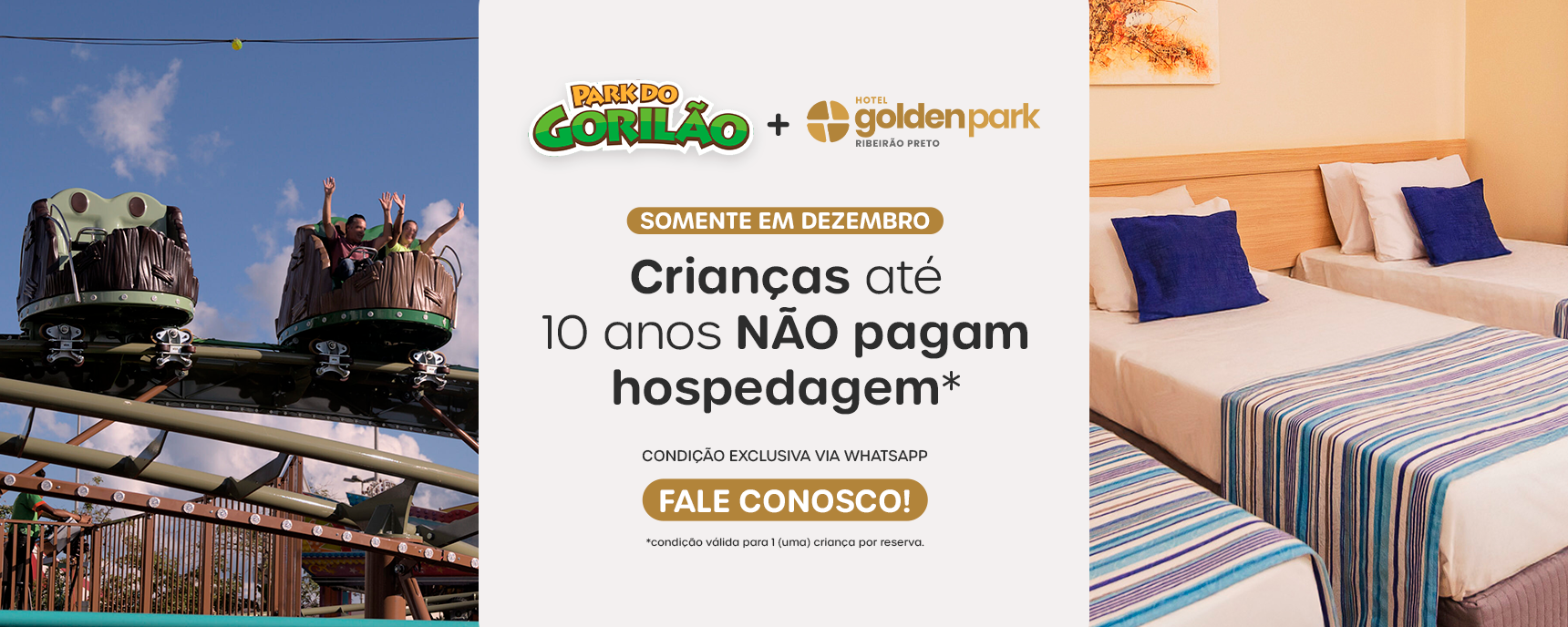 criança free até 10 anos não paga hospedagem no hotel golden park ribeirão preto em dezembro