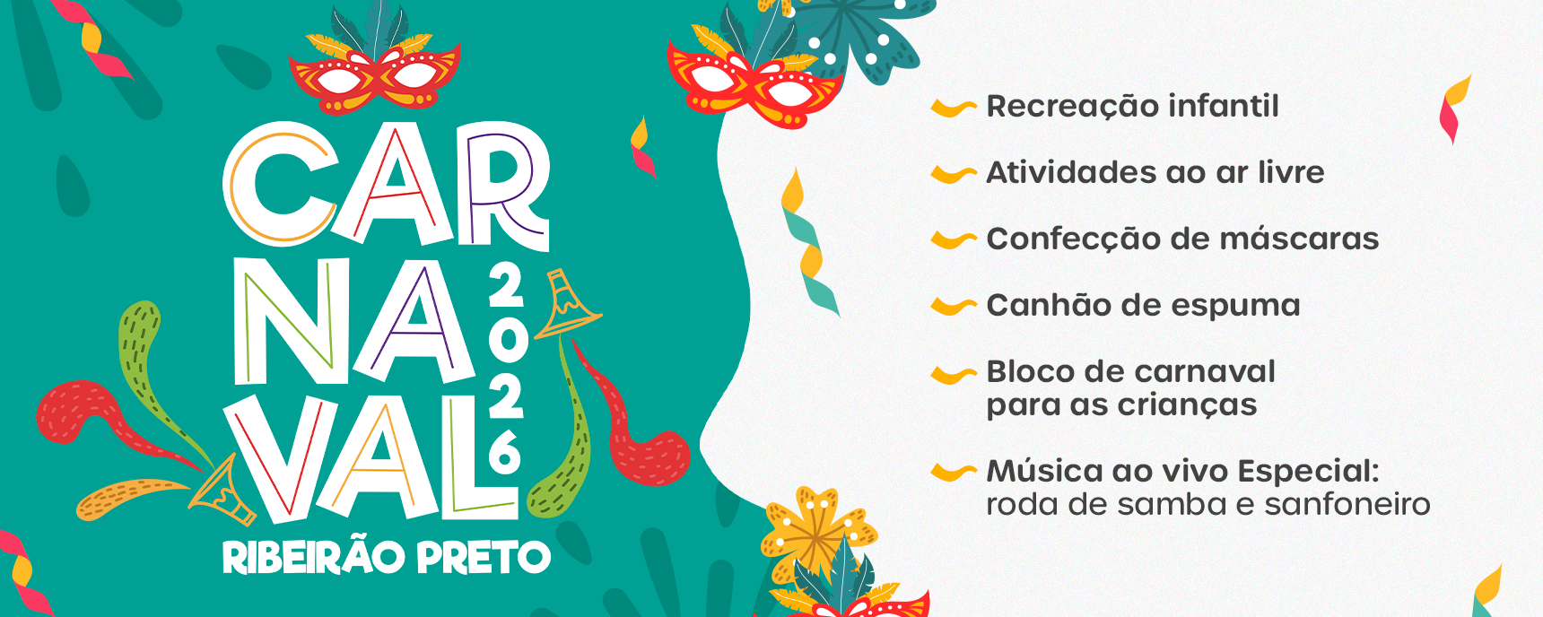 carnaval 2026 hotel vilage inn ribeirão preto, atrações de lazer, recreação infantil, música ao vivo