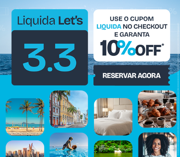 Liquida Let's 3.3 | Use o cupom: LIQUIDA no check out e garanta 10% OFF | RESERVAR AGORA!