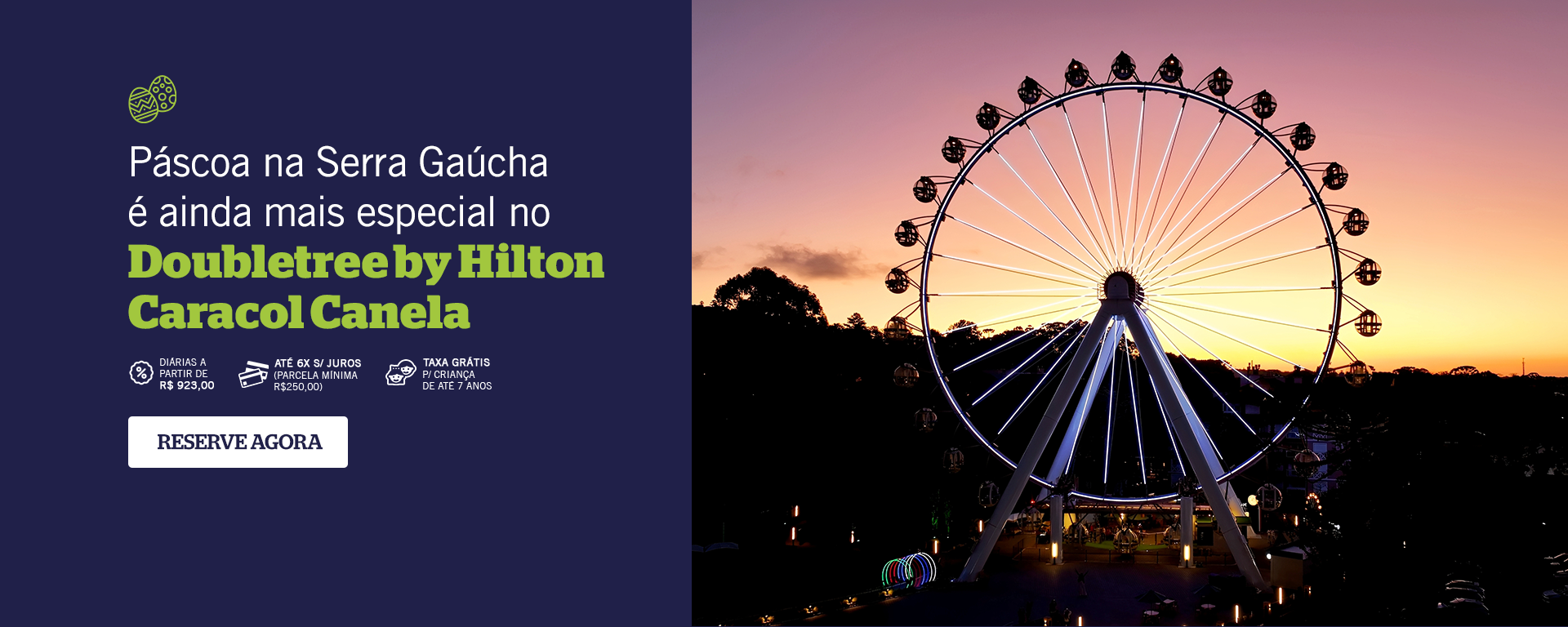 Páscoa na Serra Gaúcha no DoubleTree by Hilton Caracol Canela