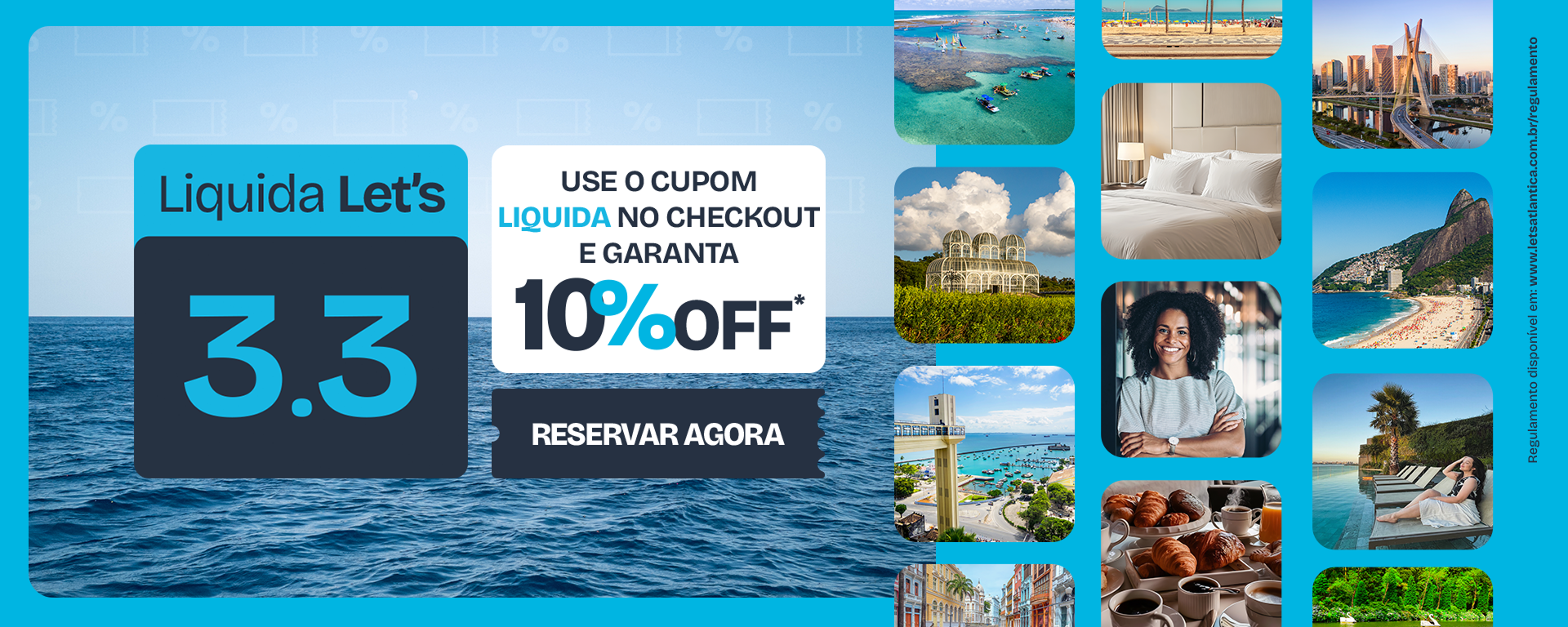 Liquida Let's 3.3 | Use o cupom: LIQUIDA no check out e garanta 10% OFF | RESERVAR AGORA!