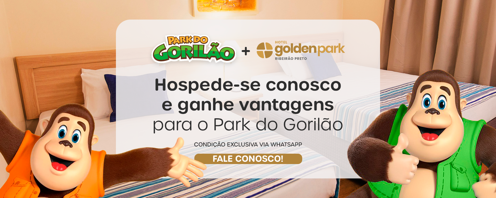 park do gorilão, hospedagem com desconto no hotel golden park ribeirão preto