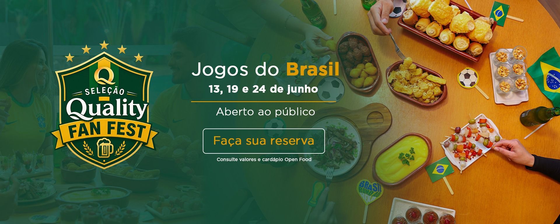 Seleção Quality Fan Fest - Onde assistir jogo do Brasil em Jundiaí