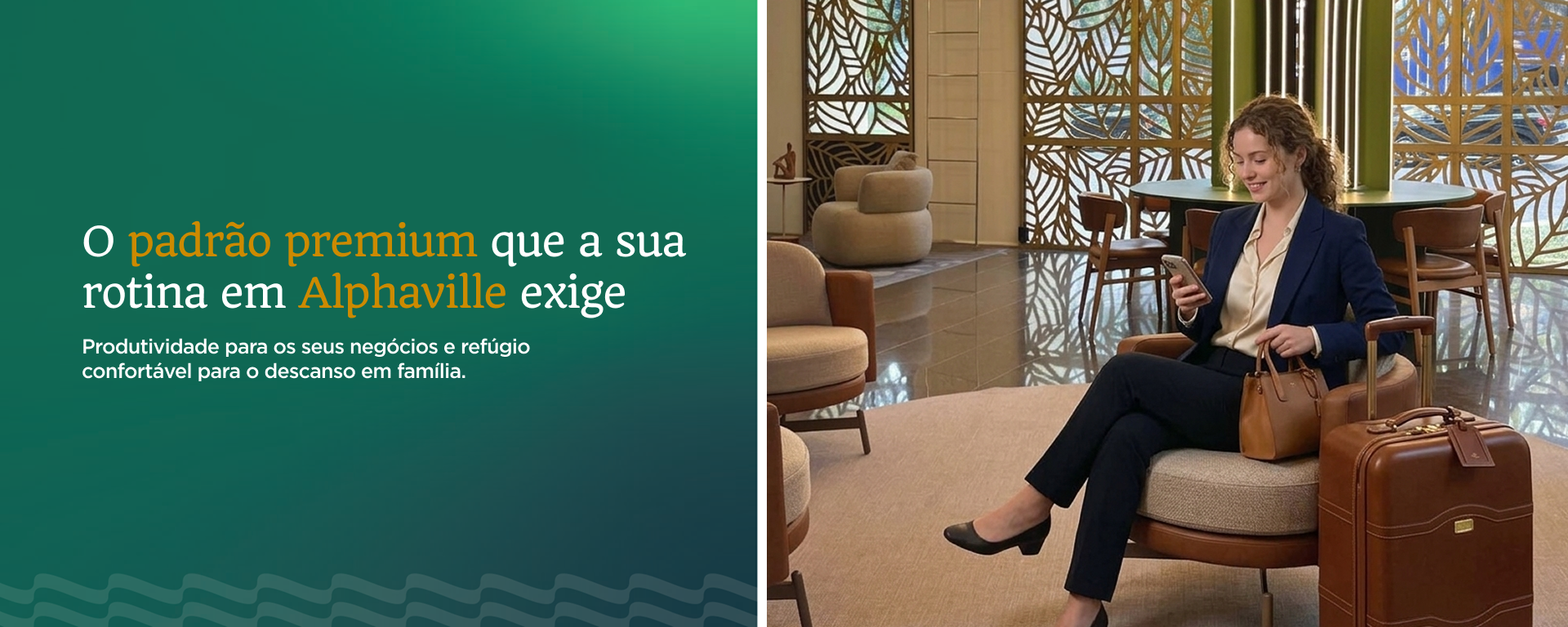 O padrão premium que a sua rotina em Alphaville exige. Conheça o Quality Suítes Alphaville