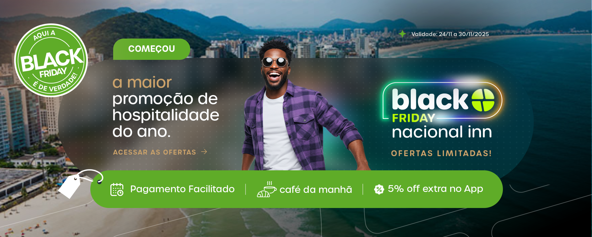 Hotel Nacional Inn Guarujá - Consciência Negra