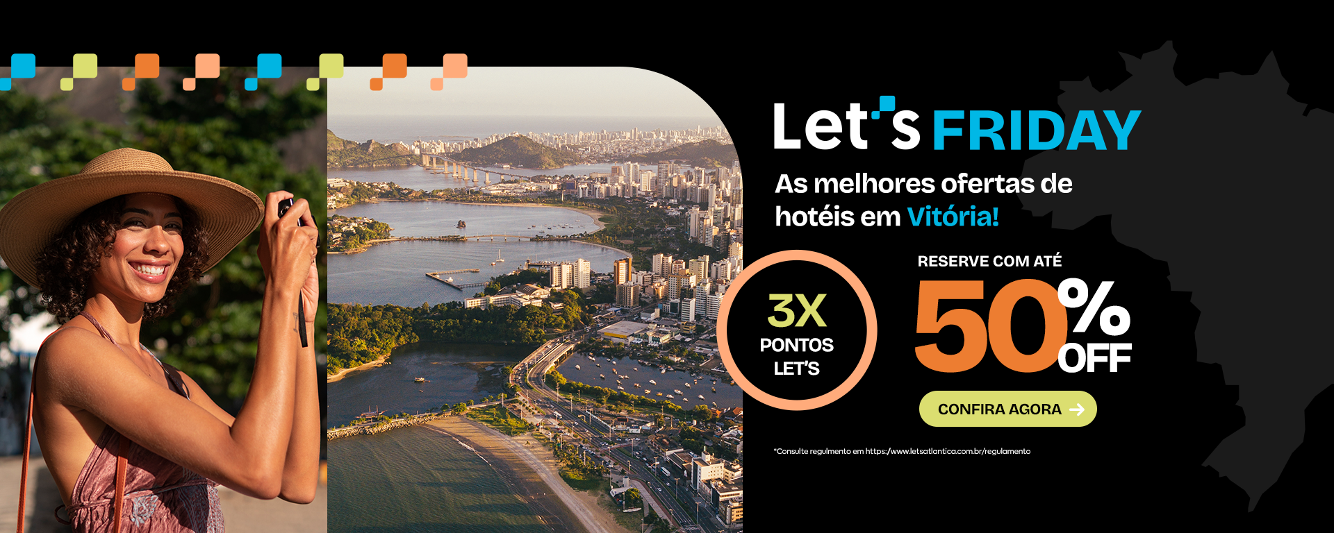 Let's Friday - Hotéis em Vitória no Espirito Santo com preços imperdíveis de até 50% de desconto na Black Friday de Hotéis!