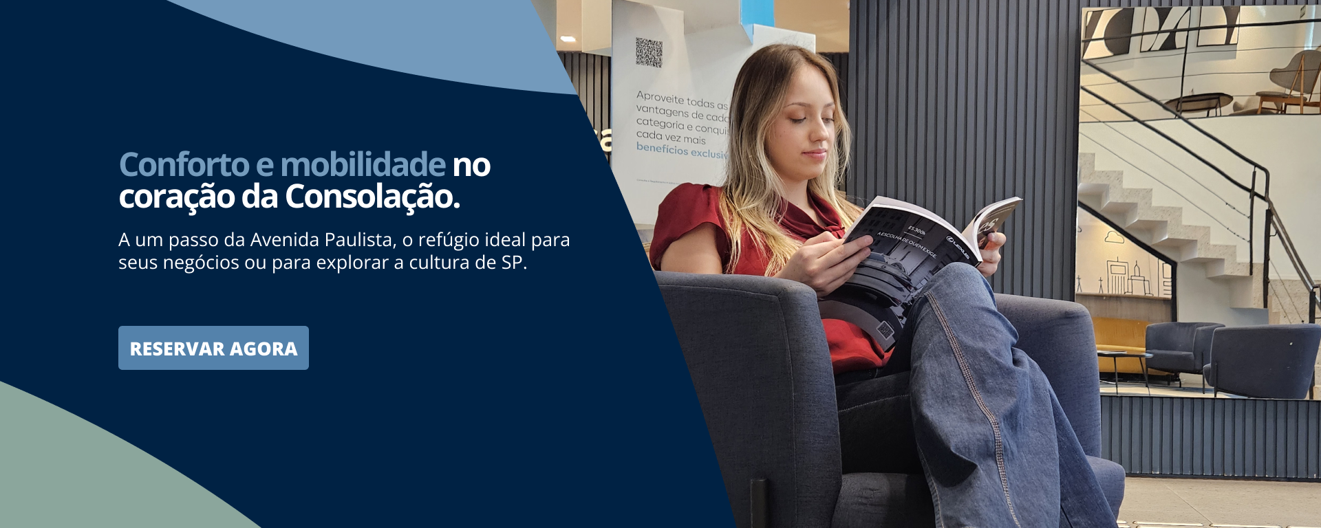 Conforto e mobilidade no coração da Consolação. A um passo da Avenida Paulista, o refúgio ideal para seus negócios ou para explorar a cultura de SP.