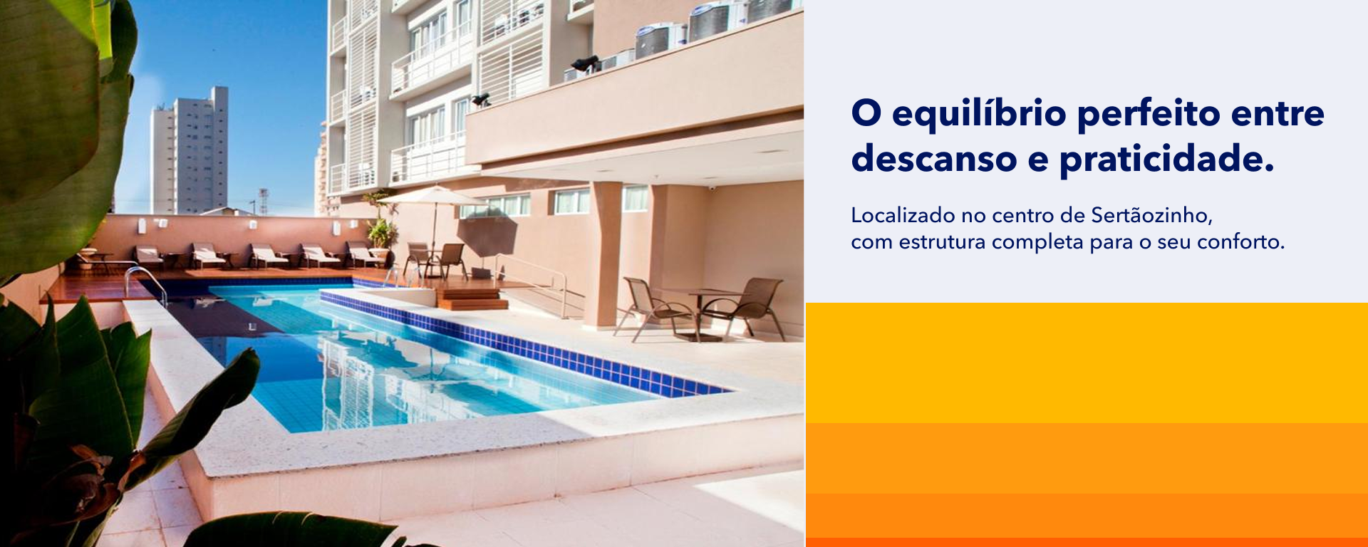Piscina do Comfort Hotel Sertãozinho
